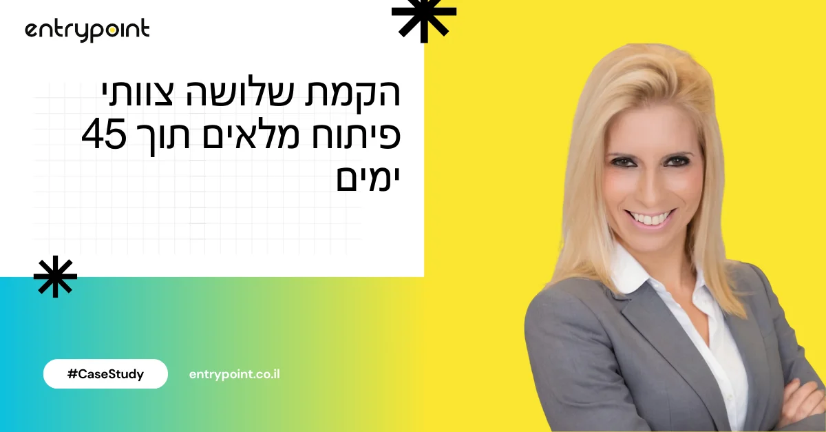 הקמת צוותי פיתוח לחברה טכנולוגית מובילה